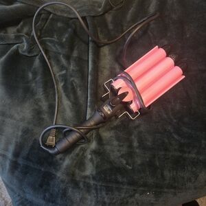 Pink Hair Waver Styling Tool